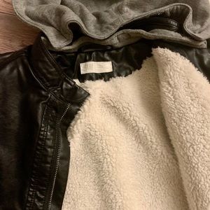 Boys faux leather jacket